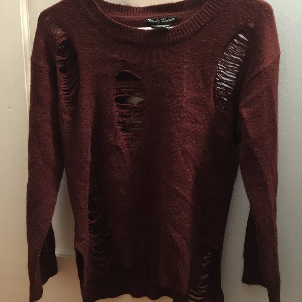 Ripped sweater